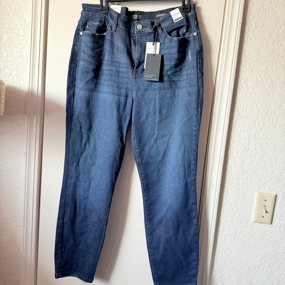 Judy Blue Cool Denim High Waist Boyfriend Jeans Dark Wash 82258